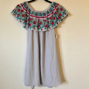 Over the shoulder dress